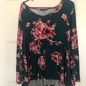 Long sleeve Floral Blouse